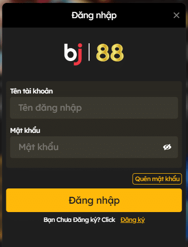 Hướng dẫn đăng nhập BJ88